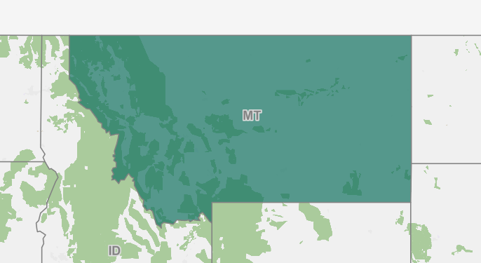 Montana and surrounding states