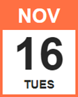 Tuesday, November 16, 2021