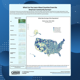 Data Visualization: What Can You Learn About Counties from the American Community Survey?