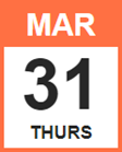 Thursday, March 31, 2022