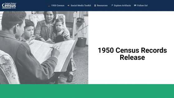 Animation: 1950 Census Social Media Toolkit and Artifact Hub