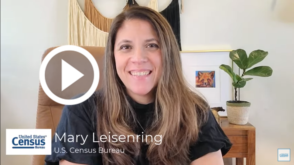 Mary Leisenring speaks about how to find what survey has the data you need with Census Survey Explorer.