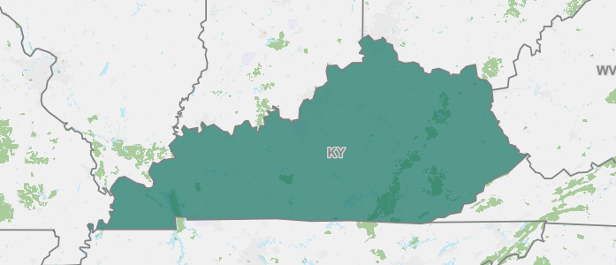 Kentucky and surrounding states