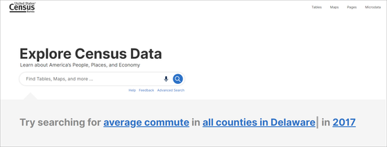 data.census.gov updated look