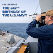 Celebrating the 247th Birthday of the U.S. Navy