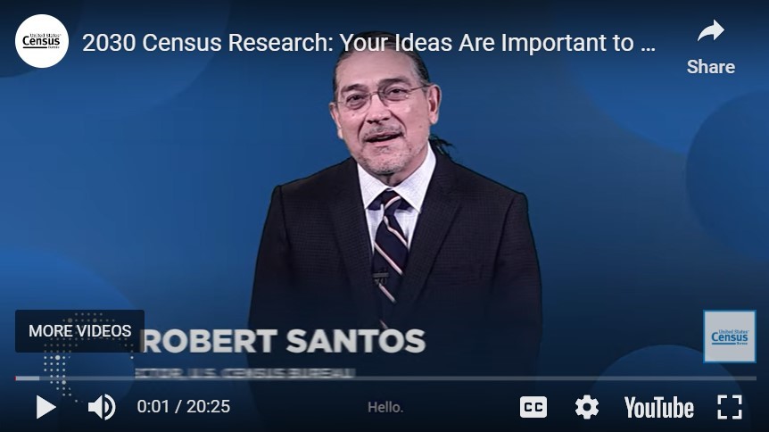 2030 Census Video: Director Santos Introduction