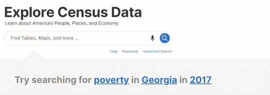 Explore Census Data Gif