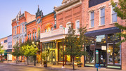 Storefronts on a street