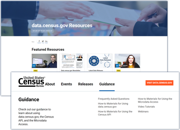 data.census.gov guidance and resources