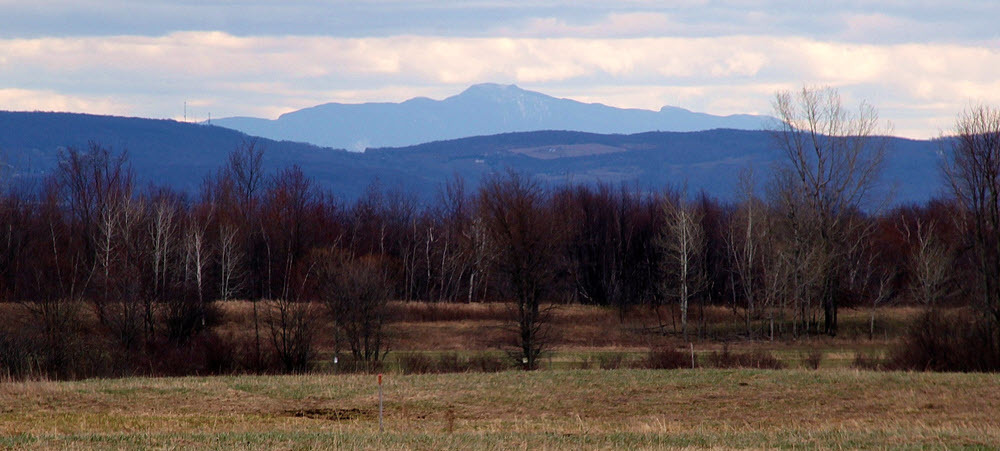 Vermont's Mount Mansfield from Missisquoi National Wildlife Refuge