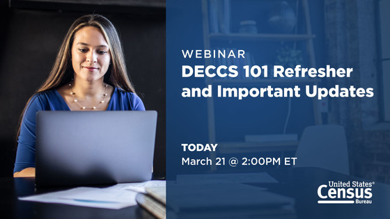 Webinar: DECCS 101 Refresher and Important Updates; Today: March 21 @ 2:00 PM ET