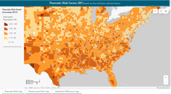 CRE Map - Thematic Risk Factor
