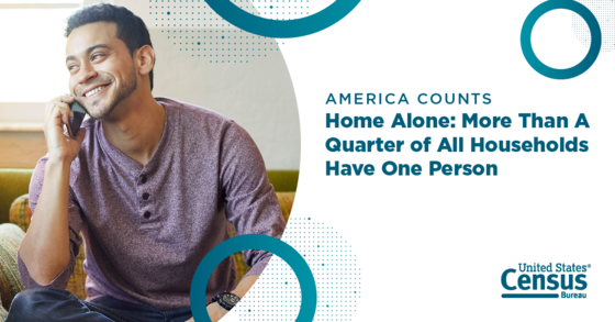 America Counts - Home Alone: More Than A Quarter of All Households Have One Person