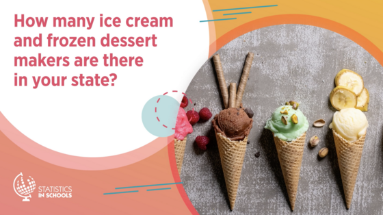 Statistics in Schools: How many ice cream and frozen dessert makers are there in your state?