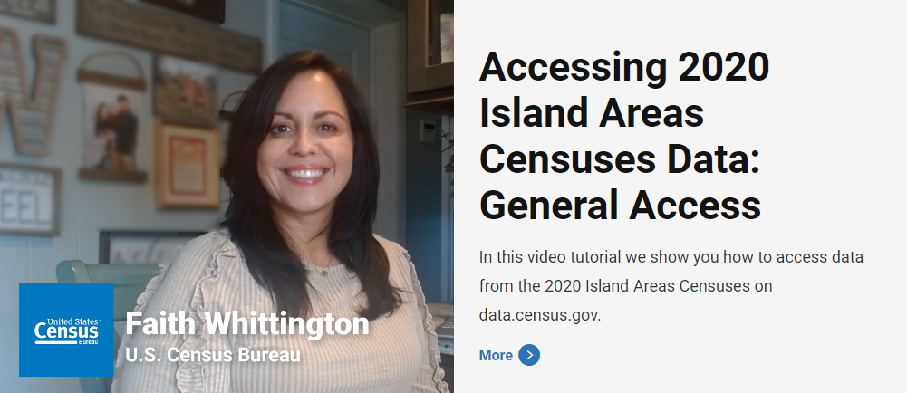 Video: Accessing 2020 Island Areas Censuses Data: General Access