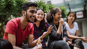 A small group of Asian Americans