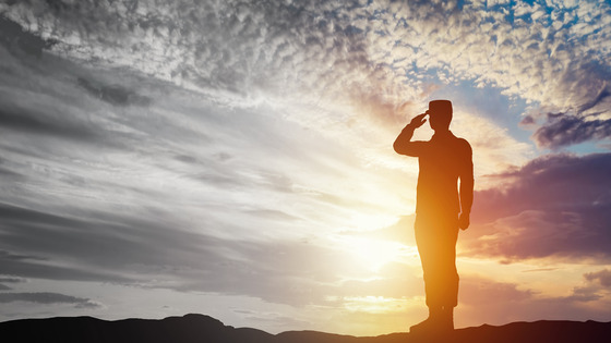 Soldier Saluting 