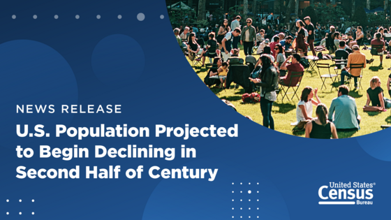 U.S. Population Projected to Begin Declining in Second Half of Century