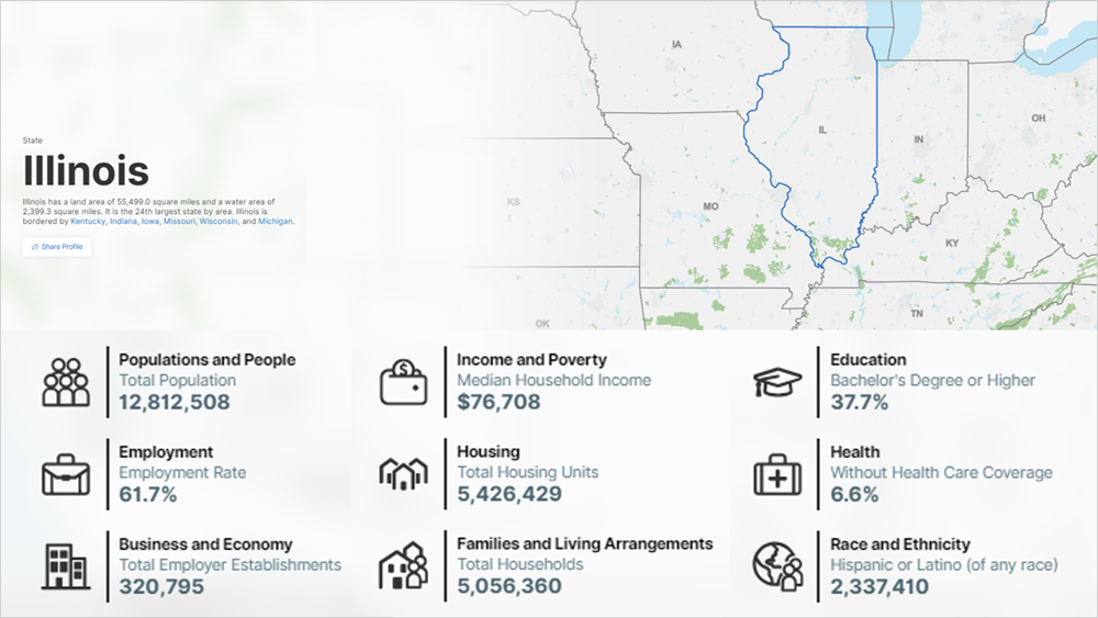 Illinois State Map