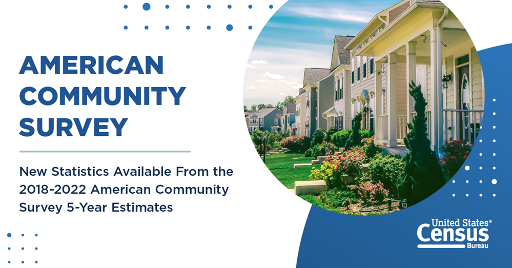 American Community Survey - New Statistics Available for the 2018-2022 ACS 5-Year Estimates