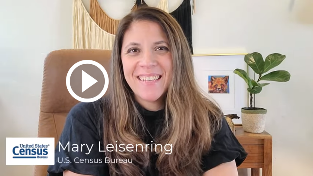 Mary Leisenring speaks about how to find the survey that has the data you need, with Census Survey Explorer.