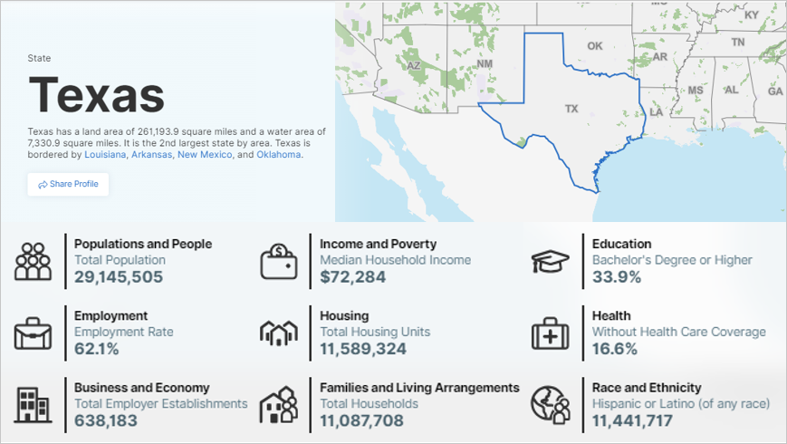 Texas State Map