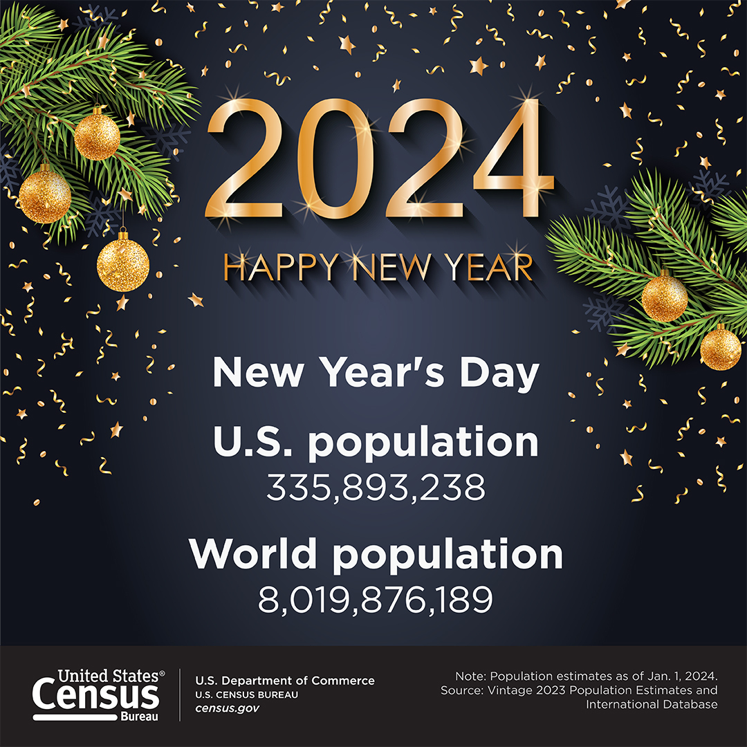 New Years Day 2024 Infographic