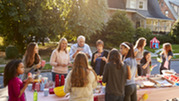 Neighborhood residents gather for picnic