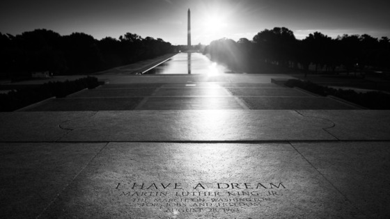 Site of MLK's "I Have a Dream Speech" at the Lincoln Memorial in Washington, DC 