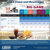 Snack Food and Beverages - Manufacturing Stats for the Big Game