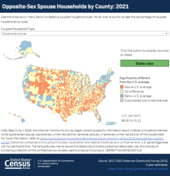 Coupled Households by County: 2017-2021