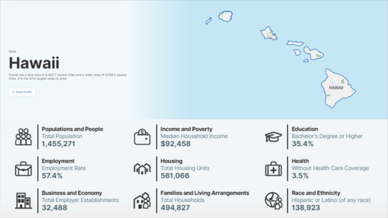 Hawaii State Map