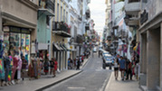 A streetscape in Puerto Rico