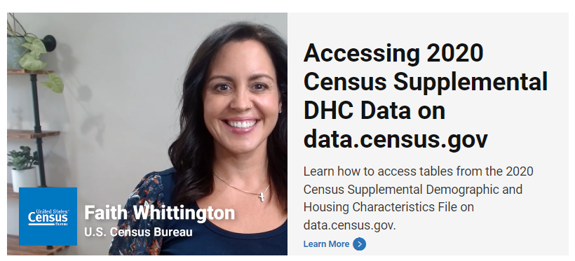 Accessing 2020 Census Supplemental DHC Data on data.census.gov