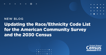 Random Samplings Blog - Updating the Race/Ethnicity Code List for the American Community Survey and the 2030 Census