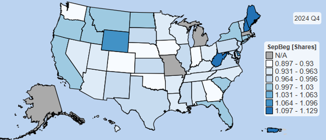 QWI Separations 2024Q4