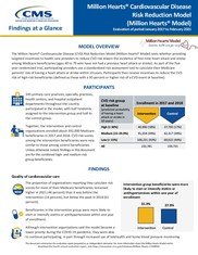 Million Hearts Model Fourth Annual Report - Findings At-a-Glance (PDF)
