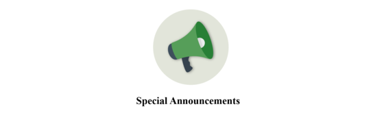 Announcements