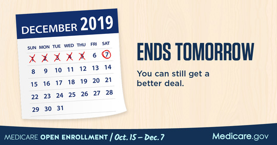 Open Enrollment Ends Tomorrow