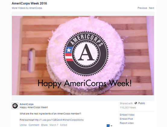 AmeriCorps Week Tasty Video
