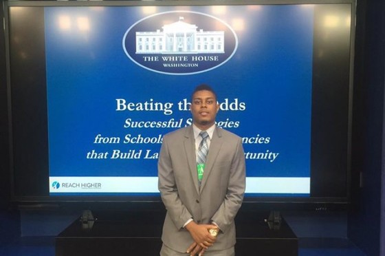 Gino Nicolas, pictured at the White House earlier this year
