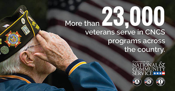 More than 23,000 veterans serve in CNCS programs across the country.