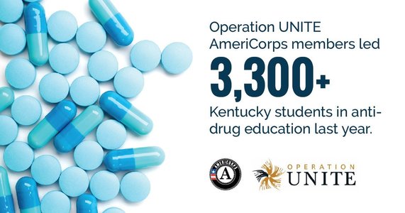 Operation UNITE AmeriCorps members led over 3,300 Kentucky students in anti-drug education last year.