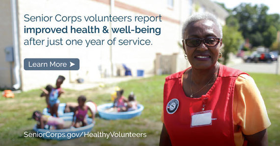 Senior Corps volunteers report improved health and well-being after just one year of service.