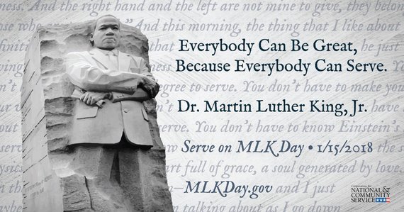Find an MLK Day service project at MLKDay.gov