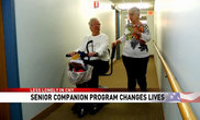 Senior Companion Lily Silva makes one of her multiple weekly visits to the complex where Lola Zarins lives.
