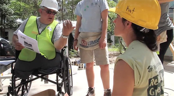 Disabled Habitat for Humanity AmeriCorps member George Davis talks about finding purpose in service in this 2013 video.