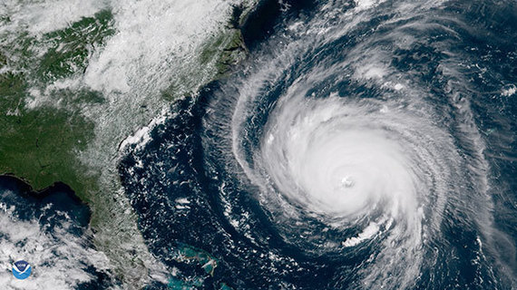 This satellite image from NOAA shows Hurricane Florence heading toward the east coast on September 12. (Photo courtesy of NOAA)