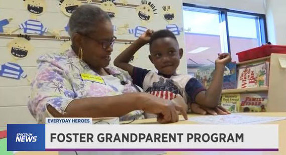 Foster Grandparent Carolyn "Grandma B" Blaylock is a welcome addition to the Raleigh, N.C., kindergarten classroom of teacher Sonya Mitcher.