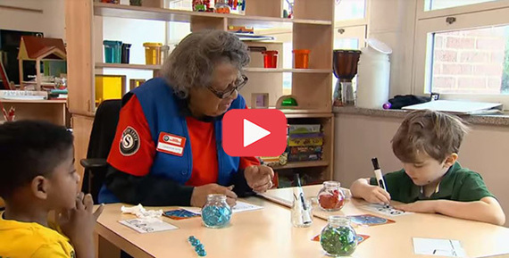 Click this photo to see an ABC News report about a 95-year old Senior Corps Foster Grandparent volunteer in Washington, D.C.